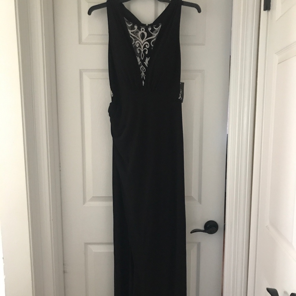 Long black Adrianna Pappell Gown